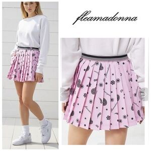 Fila x Urban Outfitters Collaboration by Fleamadonna Jei Kim Pleated Skirt